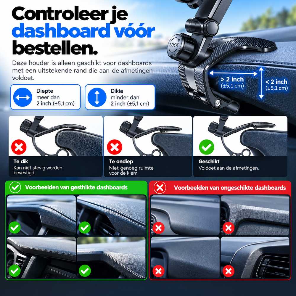 DashGrip Magnetische Dashboard Telefoonhouder