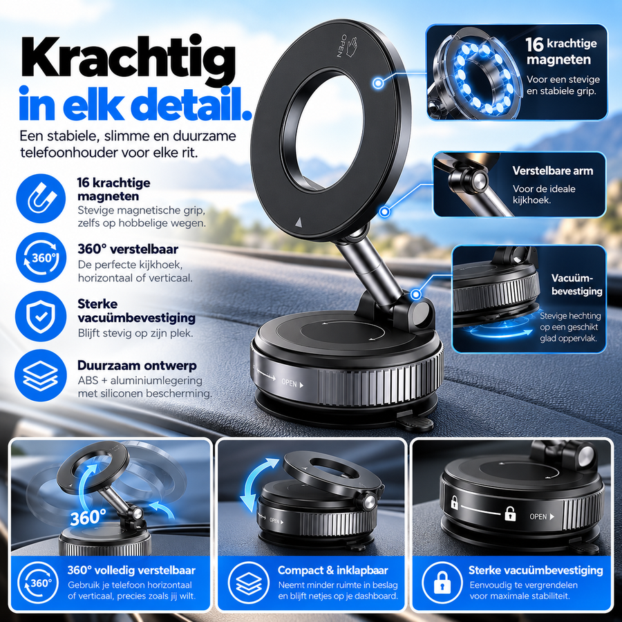 FlexMount Magnetische Telefoonhouder Auto