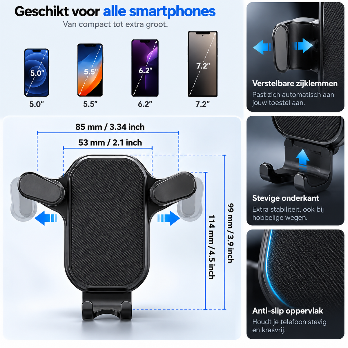 W11 Universele Telefoonhouder Auto