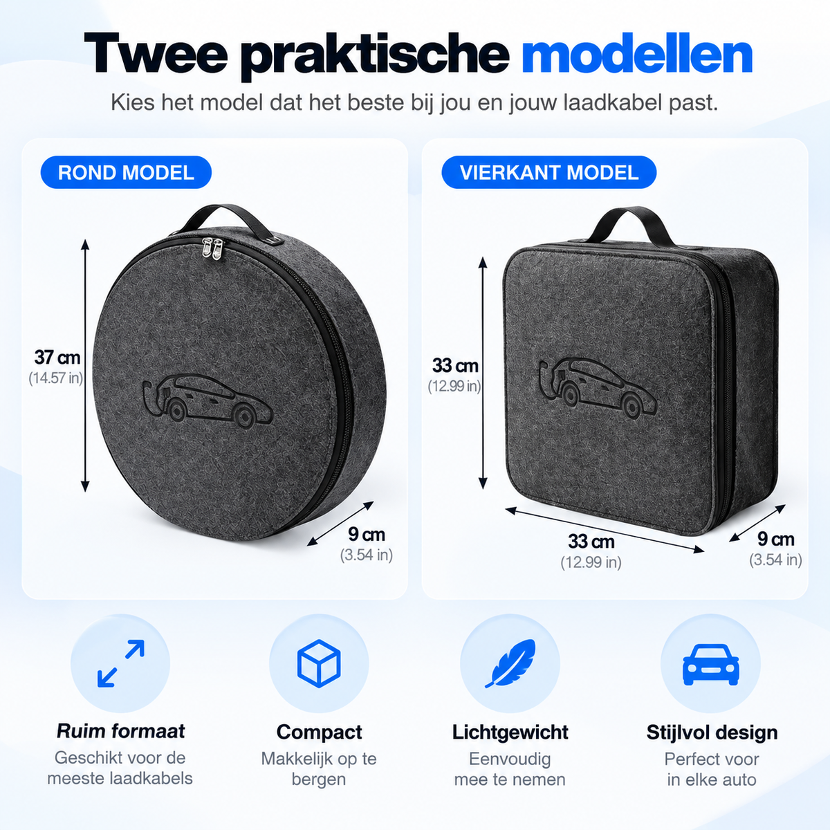 DriveNova EV Laadkabel Opbergtas