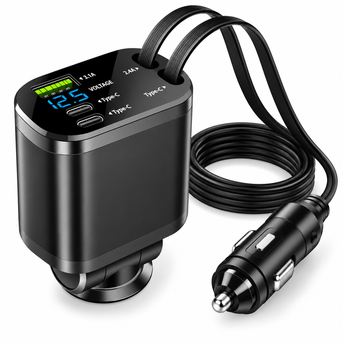 DriveNova MultiCharge 5-in-1 Auto Oplader